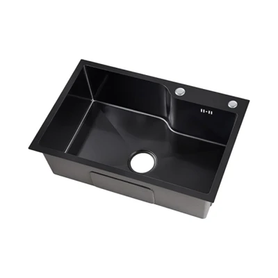 Lavello da cucina a vasca singola nero
